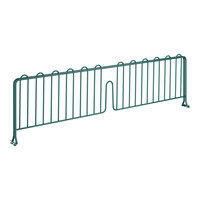 Regency 8" x 30" Green Epoxy Wire Shelf Divider