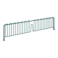 Regency 8" x 36" Green Epoxy Wire Shelf Divider