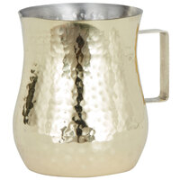 American Metalcraft CHG4 4 oz. Gold Hammered Stainless Steel Bell Creamer