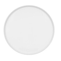 CAC PP-12-R Triumph 12" Super White Round Porcelain Tray - 12/Case