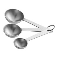 Tablecraft 727 3-Piece Stainless Steel Extra-Large Measuring Spoon Set