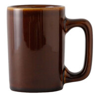 Tuxton BAM-1007 10 oz. Texan Caramel China Mug - 24/Case