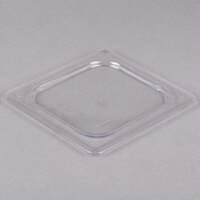 Cambro 60CWC135 Camwear 1/6 Size Clear Polycarbonate Flat Lid