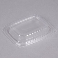 Dart C12DDLR ClearPac Clear Snap-On Dome Lid for 8, 12, and 16 oz. Plastic Containers - 1008/Case