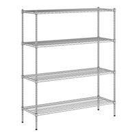 Regency 18" x 54" x 64" NSF Chrome 4-Shelf Kit