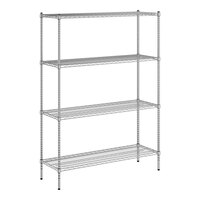 Regency 18" x 54" NSF Chrome Wire 4-Shelf Kit with 74" Posts