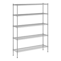 Regency 14" x 54" x 74" NSF Chrome Wire 5-Shelf Kit
