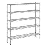 Regency 14" x 60" x 64" NSF Chrome Wire 5-Shelf Kit
