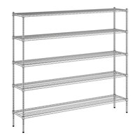 Regency 14" x 72" x 64" NSF Chrome Wire 5-Shelf Kit