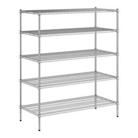 Regency 24" x 54" NSF Chrome Wire 5-Shelf Kit with 64" Posts