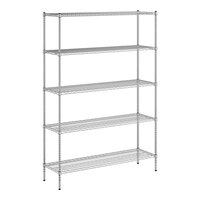 Regency 18" x 60" x 86" NSF Chrome Wire 5-Shelf Kit