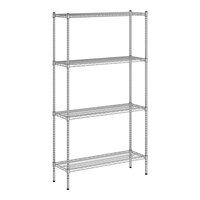 Regency 14" x 42" x 74" NSF Chrome Wire 4-Shelf Kit