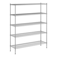 Regency 18" x 60" x 74" NSF Chrome Wire 5-Shelf Kit
