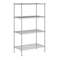 Regency 24" x 42" x 74" NSF Chrome Wire 4-Shelf Kit