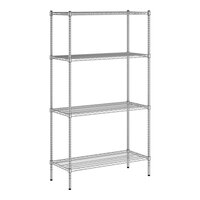 Regency 18" x 42" NSF Chrome Wire 4-Shelf Kit with 74" Posts