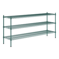 Regency 18" x 72" x 34" NSF Green Epoxy 3-Shelf Kit