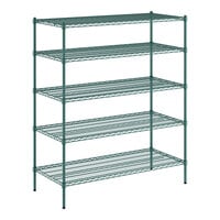 Regency 24" x 54" x 64" NSF Green Epoxy 5-Shelf Kit