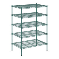 Regency 24" x 36" x 54" NSF Green Epoxy 5-Shelf Kit