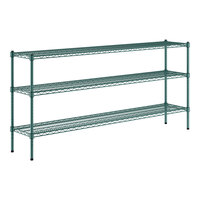 Regency 14" x 72" NSF Green Epoxy 3-Shelf Kit with 34" Posts