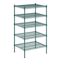 Regency 24" x 30" x 54" NSF Green Epoxy 5-Shelf Kit