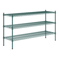 Regency 18" x 60" x 34" NSF Green Epoxy 3-Shelf Kit