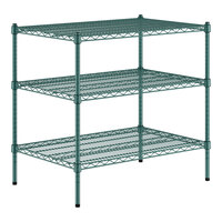 Regency 24" x 36" x 34" NSF Green Epoxy 3-Shelf Kit