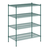 Regency 24" x 42" x 54" NSF Green Epoxy 4-Shelf Kit