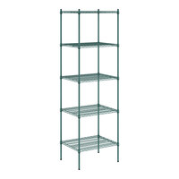Regency 24" x 30" NSF Green Epoxy 5-Shelf Kit with 96" Posts