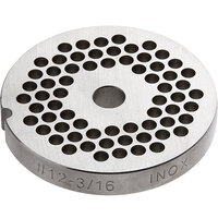 Avantco 177MG1245 #12 Stainless Steel Grinder Plate for MG12 and MG12R Meat Grinders - 3/16"