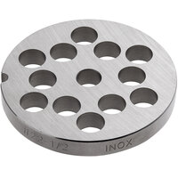 Avantco 177MG2250 #22 Stainless Steel Grinder Plate for MG22 Meat Grinder - 1/2"