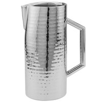 Walco Ironstone from Steelite International WLVWP60 60 oz. Hammered Mirror Finish Stainless Steel Double Wall Insulated Pitcher