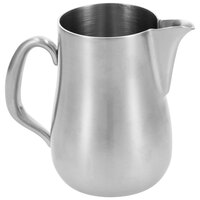 Walco Satin Soprano from Steelite International WLCX526B 12 oz. Stainless Steel Creamer without Lid