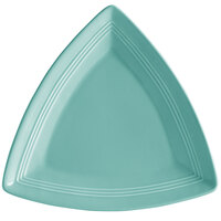 Tuxton CIZ-1248 Concentrix 12 1/2" Island Blue Triangle China Plate - 6/Case