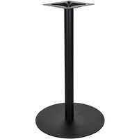 BFM Seating Uptown Sand Black Bar Height 24" Round Table Base