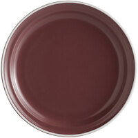 Libbey ENG-1-M Englewood 6 1/2" Matte Mulberry Porcelain Plate - 36/Case