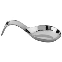 Walco WLWISR Idol 8 3/4" Mirror Finish Stainless Steel Spoon Rest - 6/Case