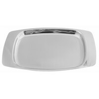 Walco Soprano from Steelite International WLOU360 9" x 5" Stainless Steel Rectangular Serving Tray - 10/Case