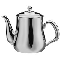 Walco Satin Soprano from Steelite International WLCX520B 12 oz. Brushed Stainless Steel Gooseneck Tea Pot