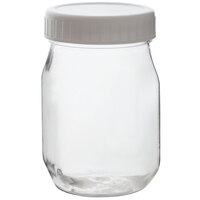 Fineline 6420-CL Tiny Temptations 4 oz. Mini Mason Jar with Lid - 120/Case