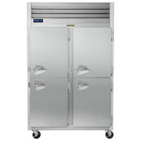 Traulsen G20007P 2 Section Solid Half Door Pass-Through Refrigerator - Right / Right Hinged Doors