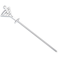 Fineline 6506-SV Tiny Temptations Silver 4" Cocktail Picks - 960/Case