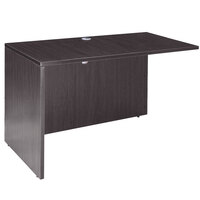 Boss N145-DW Driftwood Laminate Reversible Return Desk - 47" x 24" x 29"