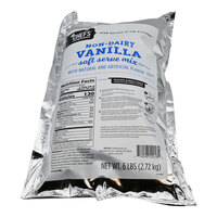 Chef's Companion 6 lb. Vanilla Soft Serve Ice Cream Mix - 6/Case