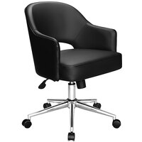 Boss B486C-BK Black Vinyl Task Chair