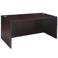 Boss N103-MOC Mocha Laminate Desk Shell - 60" x 30" x 29"