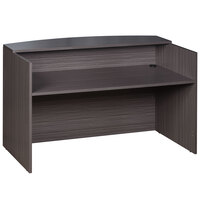 Boss N169-DW Driftwood Laminate Reception Desk - 71" x 30" x 42"