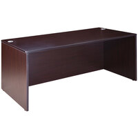 Boss N102-MOC Mocha Laminate Desk Shell - 66" x 30" x 29"