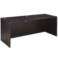 Boss N143-MOC Mocha Laminate Credenza Shell - 71" x 24" x 29"