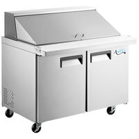 Avantco APT-48M-HC 47" 2 Door Mega Top Refrigerated Sandwich Prep Table