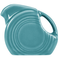 Fiesta® Dinnerware from Steelite International HL475107 Turquoise 5 oz. Mini Disc China Creamer Pitcher - 4/Case